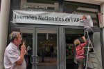 Pose d'une banderole