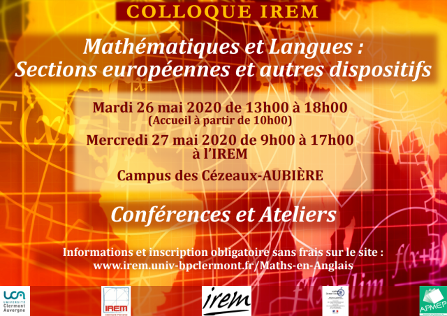 affiche colloque IREM mai 2020